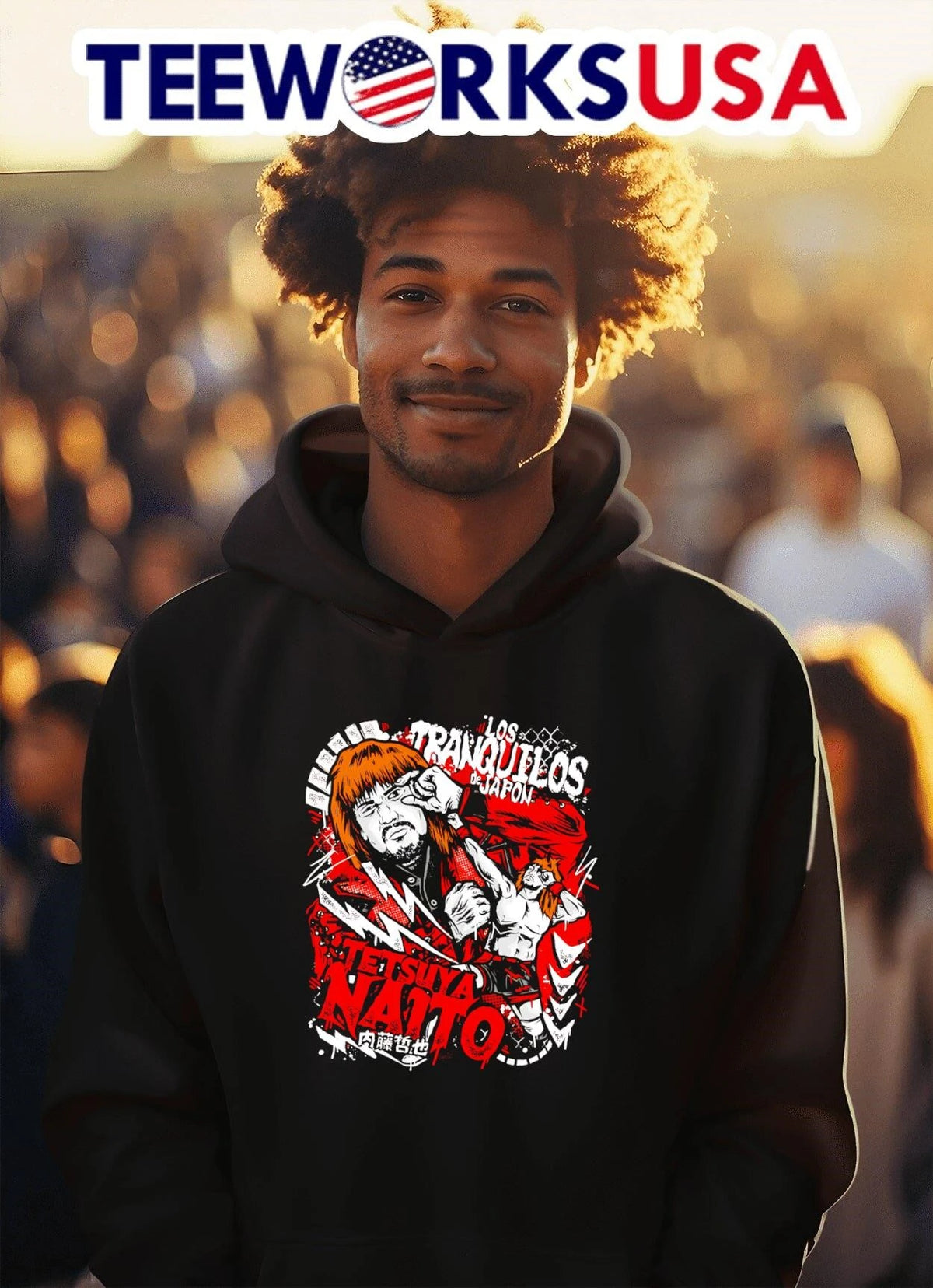 Los Tranquilos De Japon Tetsuya Naito 内藤哲也 - Adult & Kids T-Shirts, Sweatshirts & Hoodies apparel design preview 2