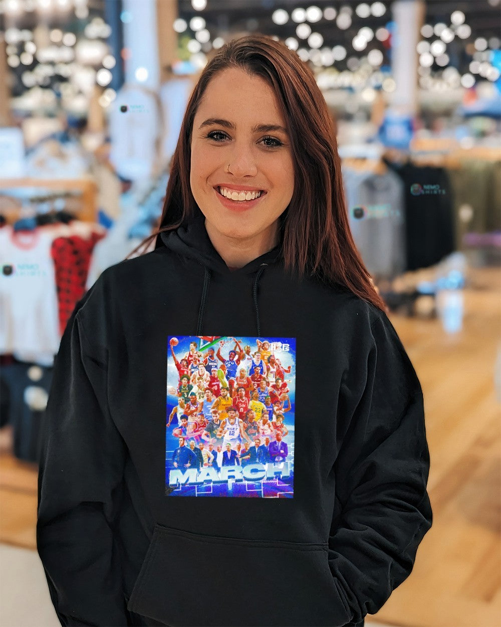 March is here 2026 all team college basketball - Adult & Kids T-Shirts, Sweatshirts & Hoodies apparel design preview 3