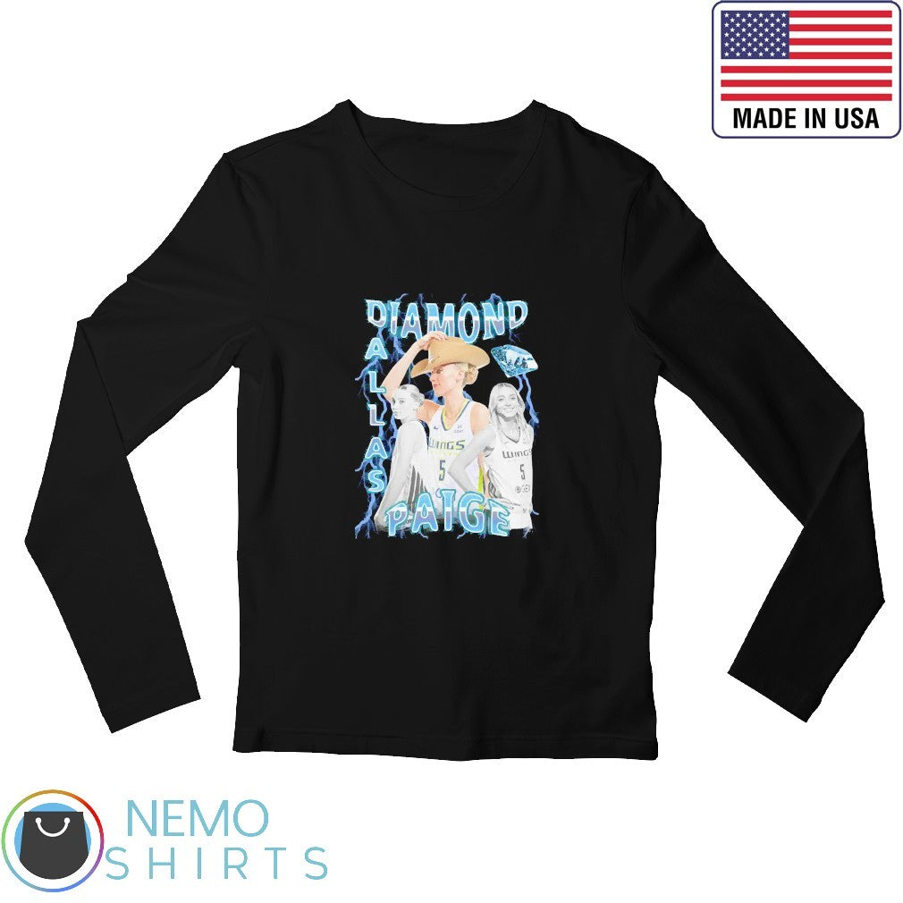 Diamond Dallas Paige Bueckers Wings - Adult & Kids T-Shirts, Sweatshirts & Hoodies apparel design preview 3