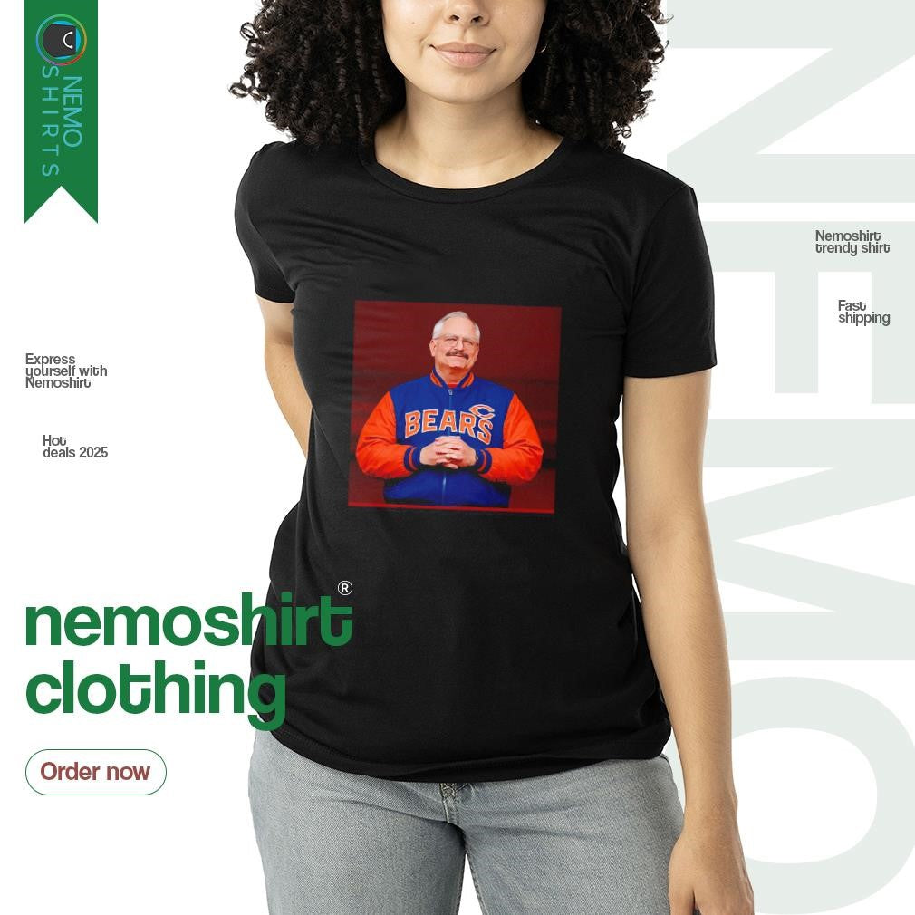 Pope Leo XIV wearing Chicago Bears bomber jacket - Adult & Kids T-Shirts, Sweatshirts & Hoodies apparel design preview 3