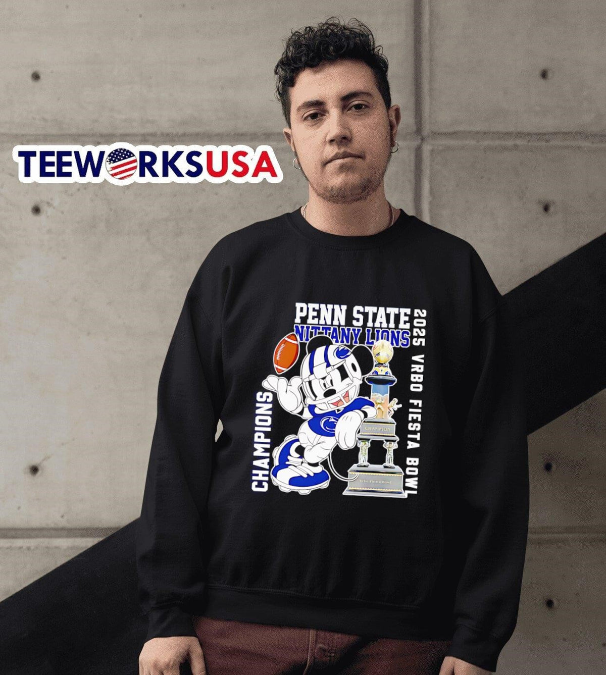 Mickey mouse Penn State Nittany Lions 2025 Vrbo - Adult & Kids T-Shirts, Sweatshirts & Hoodies apparel design preview 6