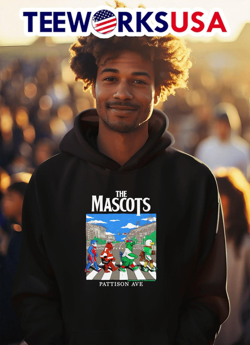 The Mascots Pattison Ave - Adult & Kids T-Shirts, Sweatshirts & Hoodies apparel design preview 2