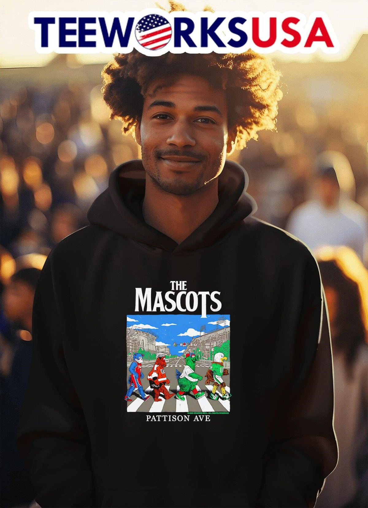The Mascots Pattison Ave - Adult & Kids T-Shirts, Sweatshirts & Hoodies apparel design preview 2