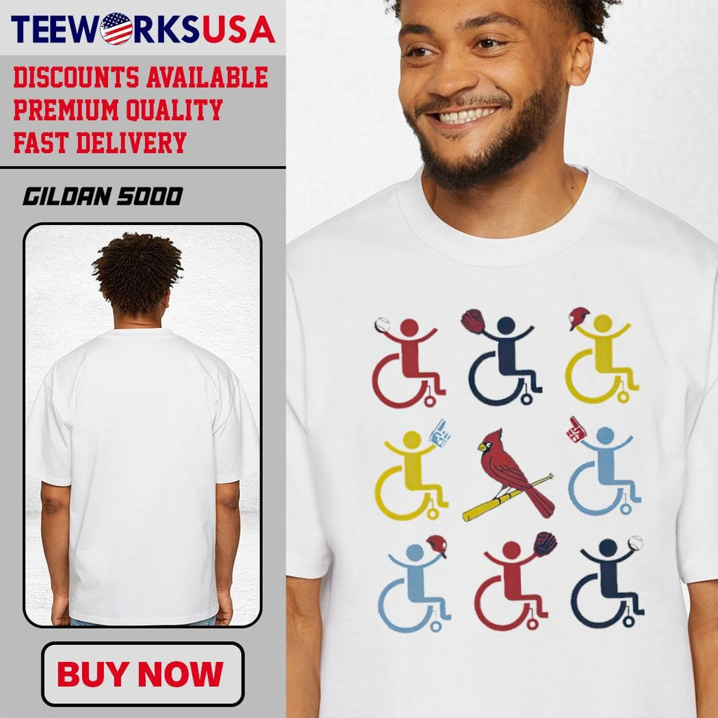 Wheelchair Cardinals Celebrate Disability Night 2024 - Adult & Kids T-Shirts, Sweatshirts & Hoodies apparel design preview 1