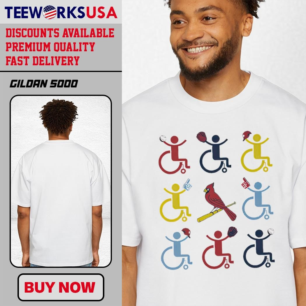 Wheelchair Cardinals Celebrate Disability Night 2024 - Adult & Kids T-Shirts, Sweatshirts & Hoodies apparel design preview 1