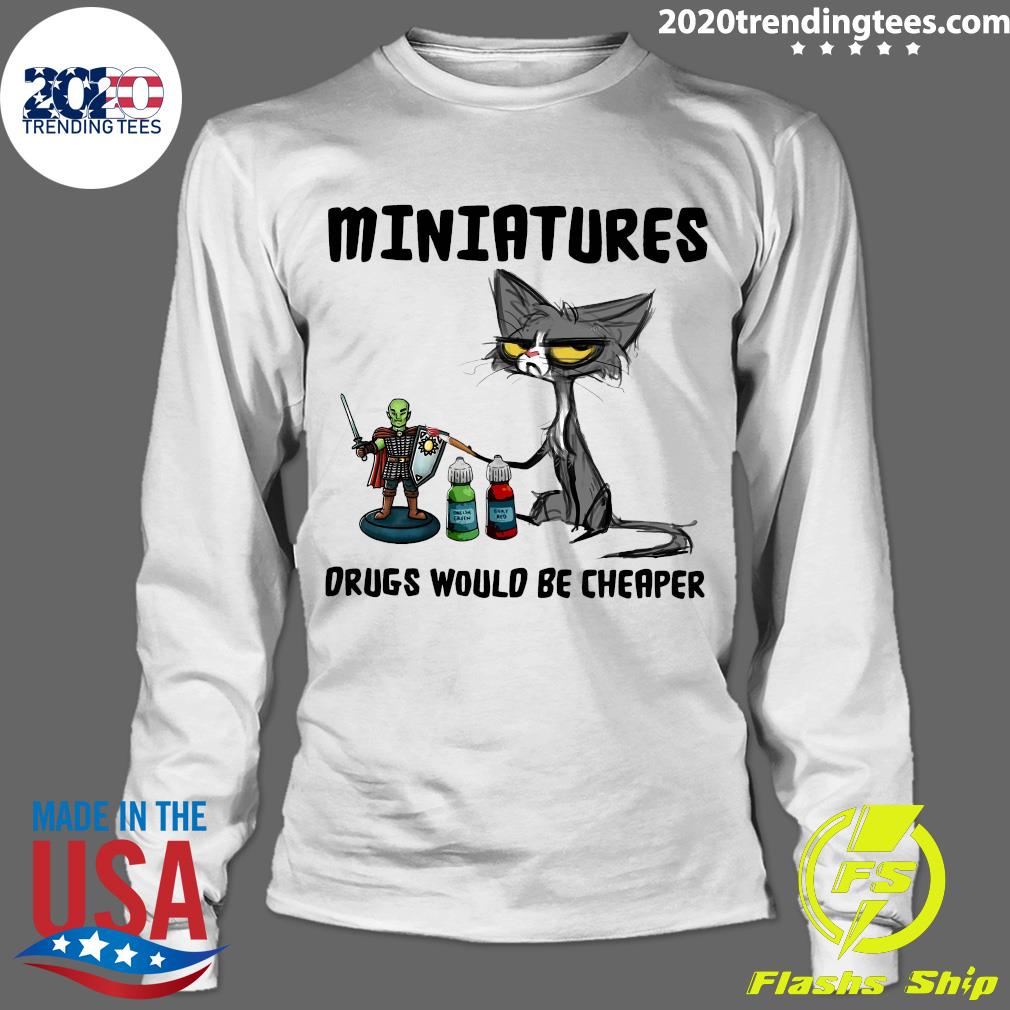 Black Cat Miniatures Drugs Would Be Cheaper - Adult & Kids T-Shirts, Sweatshirts & Hoodies apparel design preview 4