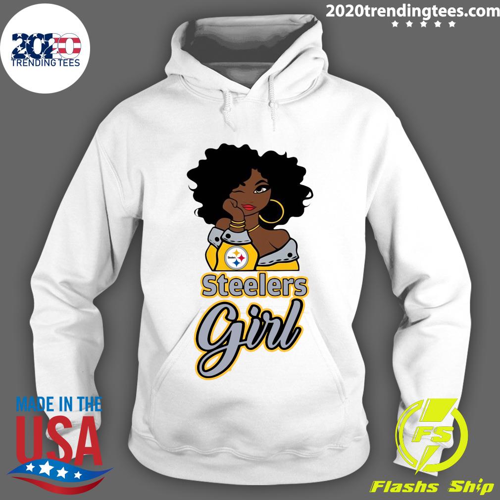 Black Girl Pittsburgh Steelers - Adult & Kids T-Shirts, Sweatshirts & Hoodies apparel design preview 2