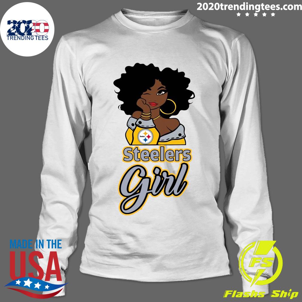 Black Girl Pittsburgh Steelers - Adult & Kids T-Shirts, Sweatshirts & Hoodies apparel design preview 4