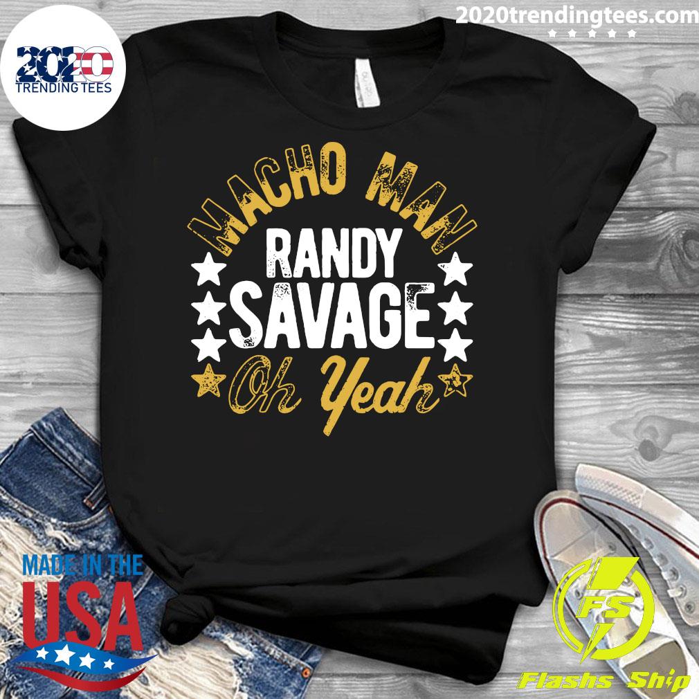 Black Macho Man Randy Savage Oh Yeah - Adult & Kids T-Shirts, Sweatshirts & Hoodies apparel design preview 3
