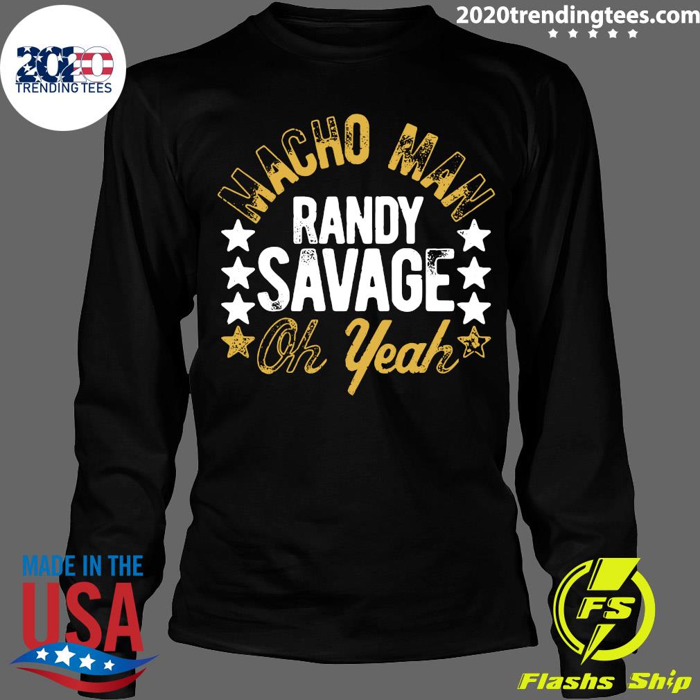 Black Macho Man Randy Savage Oh Yeah - Adult & Kids T-Shirts, Sweatshirts & Hoodies apparel design preview 4