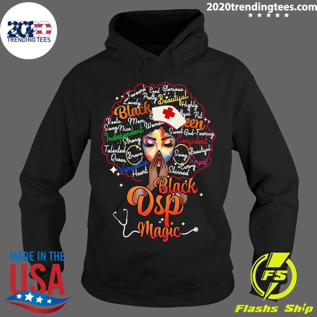 Black Nurse Magic DSP - Adult & Kids T-Shirts, Sweatshirts & Hoodies apparel design preview 2