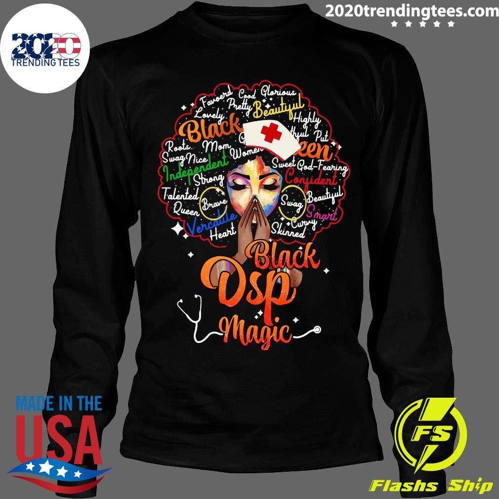 Black Nurse Magic DSP - Adult & Kids T-Shirts, Sweatshirts & Hoodies apparel design preview 4