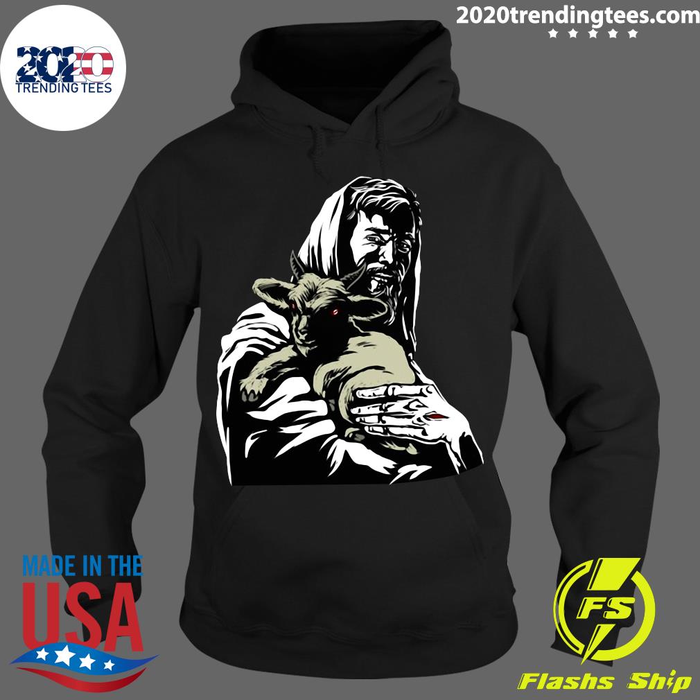 Blackcrafts Jesus Loves Satan Baphomet Atheist - Adult & Kids T-Shirts, Sweatshirts & Hoodies apparel design preview 2