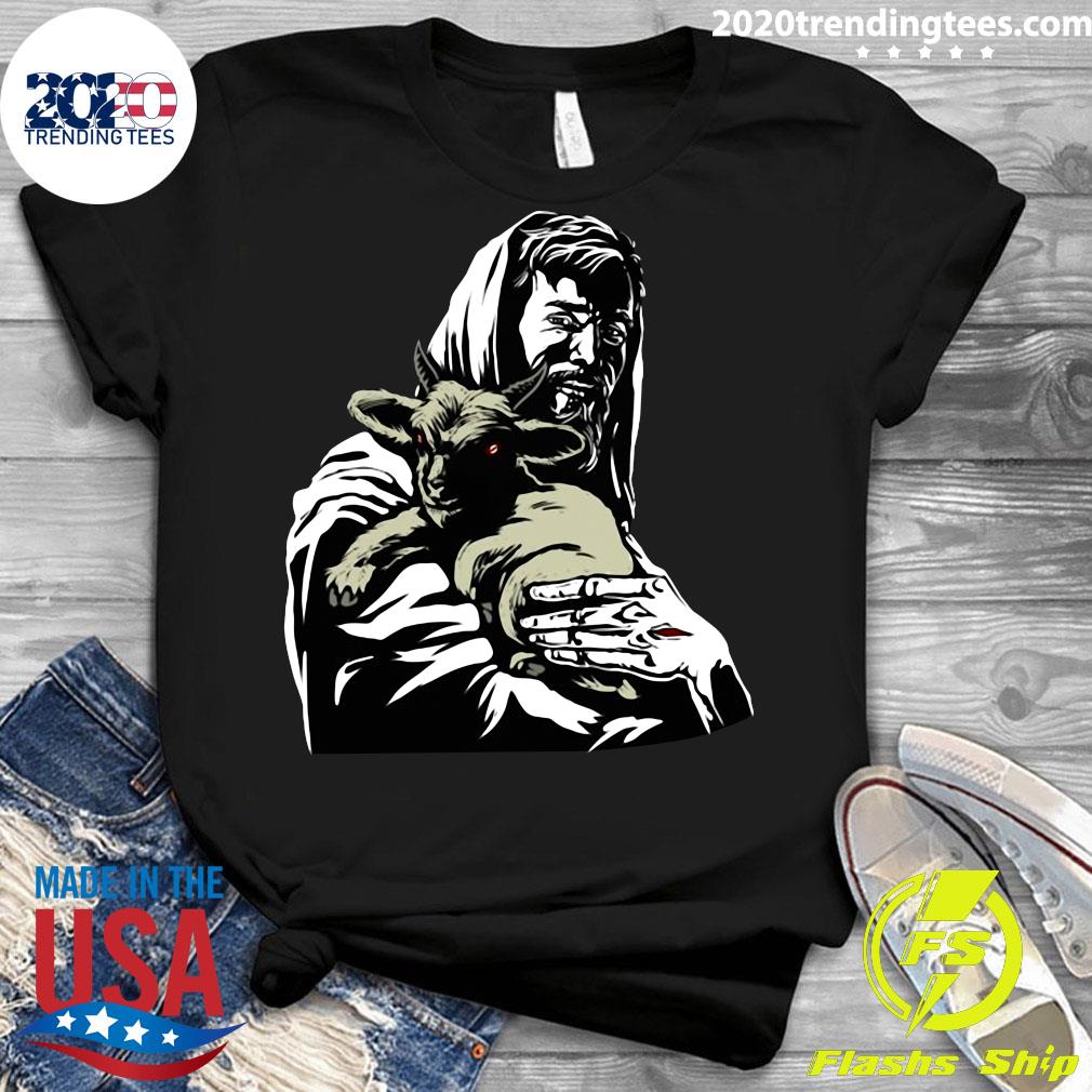 Blackcrafts Jesus Loves Satan Baphomet Atheist - Adult & Kids T-Shirts, Sweatshirts & Hoodies apparel design preview 3