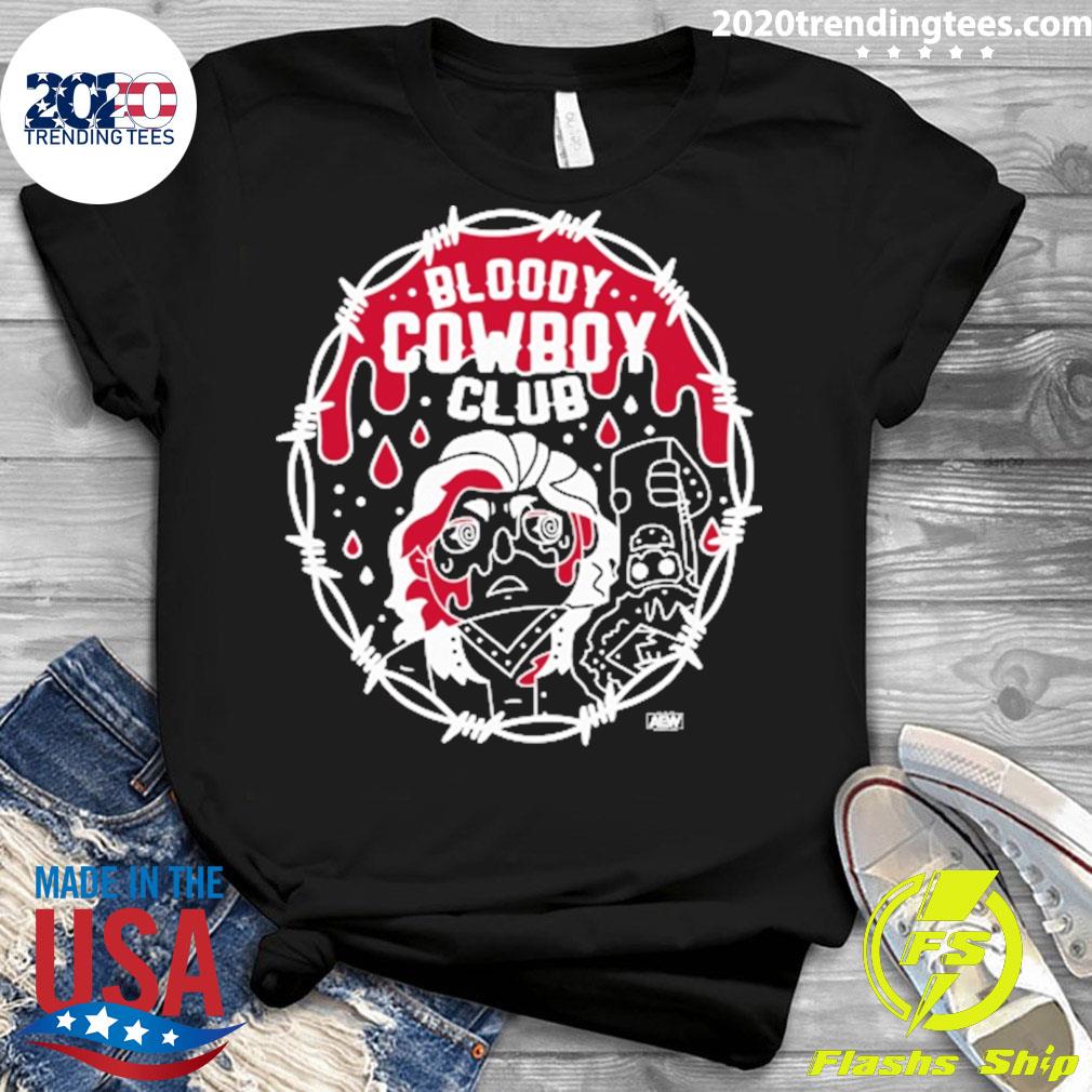 Bloody Cowboy Club - Adult & Kids T-Shirts, Sweatshirts & Hoodies apparel design preview 3