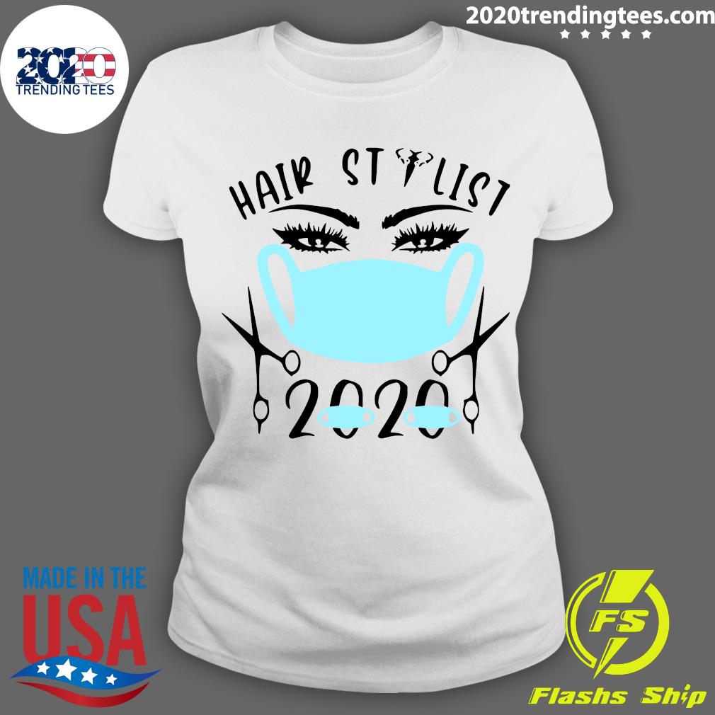 Blue Hair Stylist 2020 Face Mask - Adult & Kids T-Shirts, Sweatshirts & Hoodies apparel design preview 3