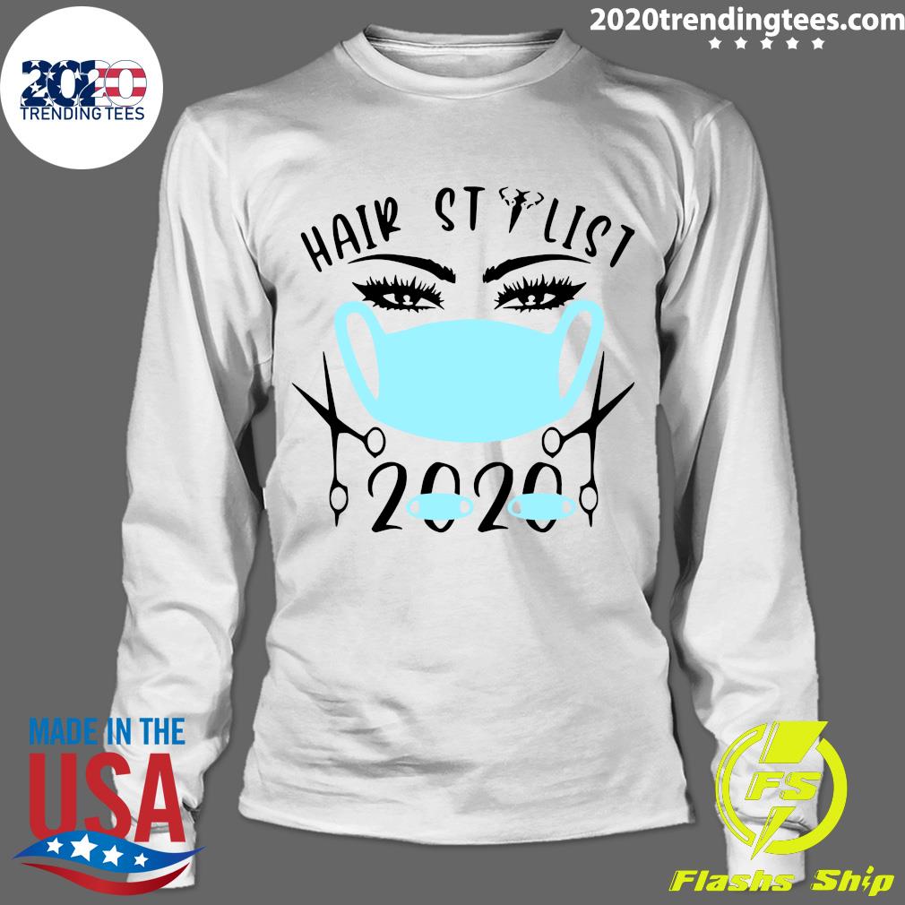 Blue Hair Stylist 2020 Face Mask - Adult & Kids T-Shirts, Sweatshirts & Hoodies apparel design preview 4
