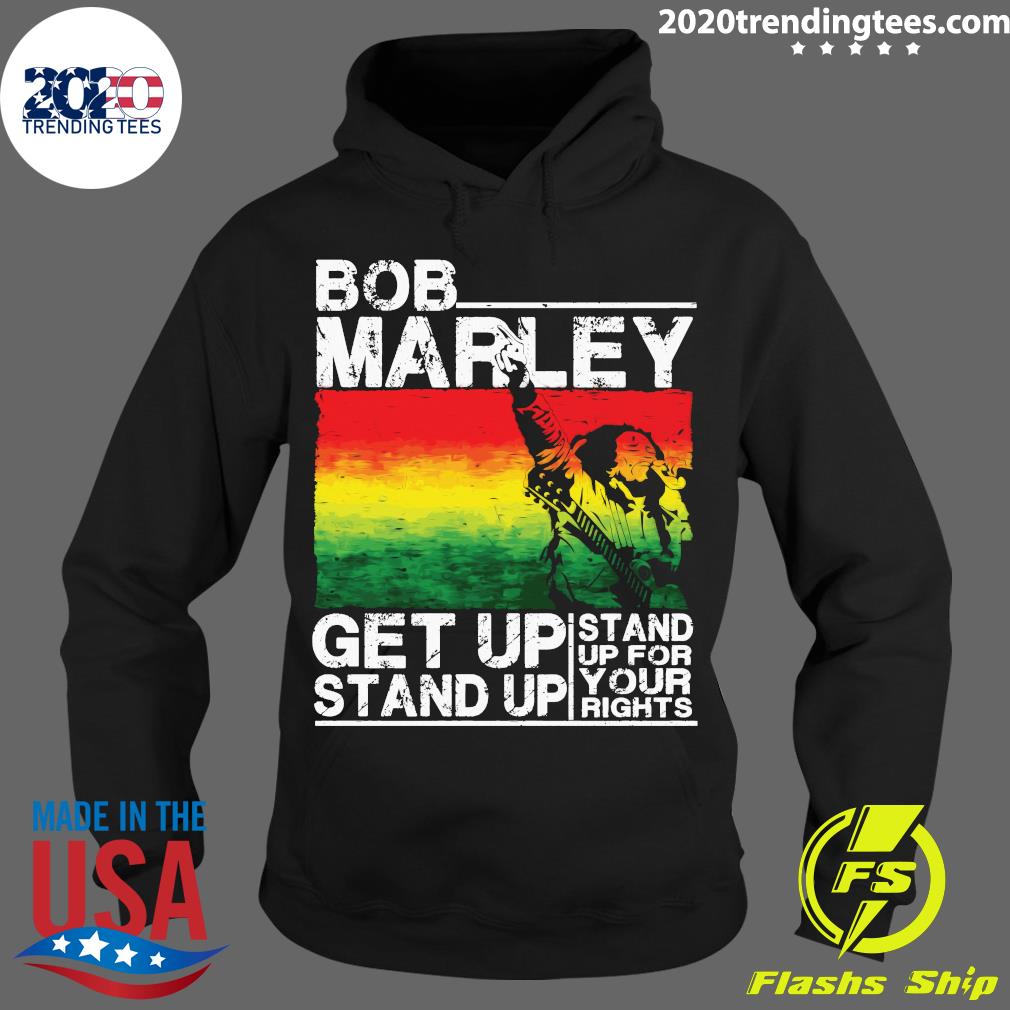 Bob Marley Get Up Stand - Adult & Kids T-Shirts, Sweatshirts & Hoodies apparel design preview 2