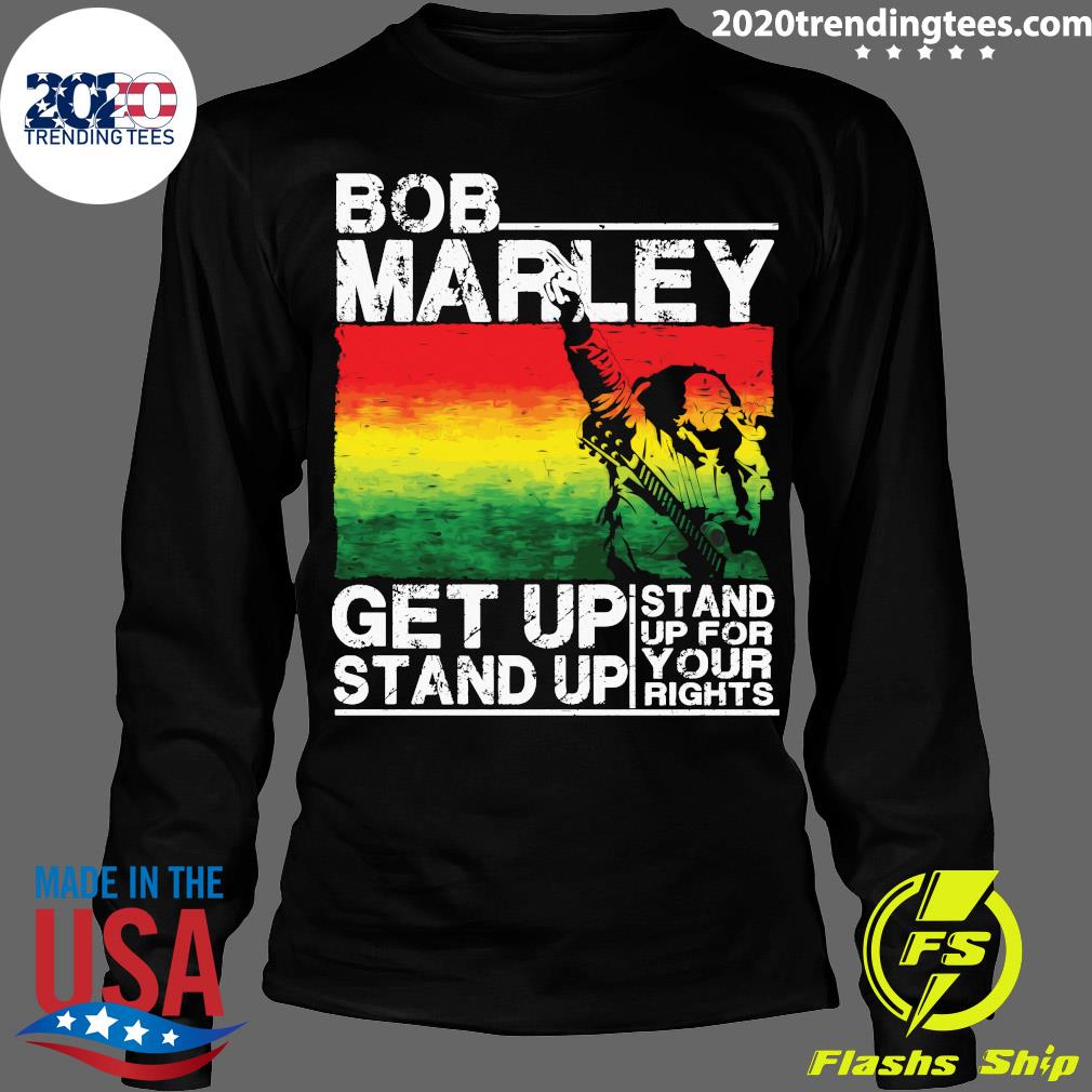 Bob Marley Get Up Stand - Adult & Kids T-Shirts, Sweatshirts & Hoodies apparel design preview 4