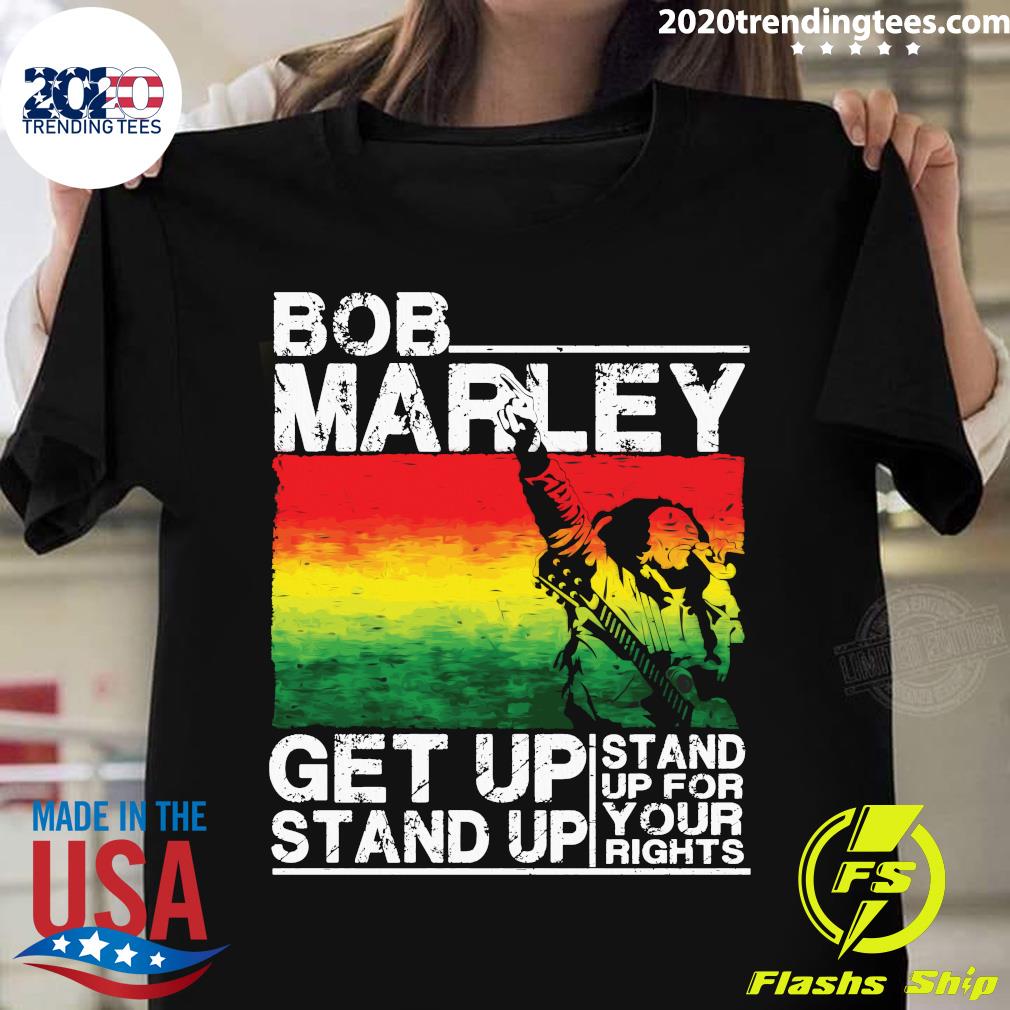 Bob Marley Get Up Stand - Adult & Kids T-Shirts, Sweatshirts & Hoodies apparel design preview 1