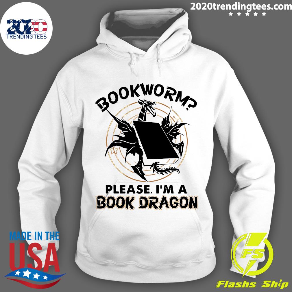 Bookworm Please I'm A Book Dragon - Adult & Kids T-Shirts, Sweatshirts & Hoodies apparel design preview 2