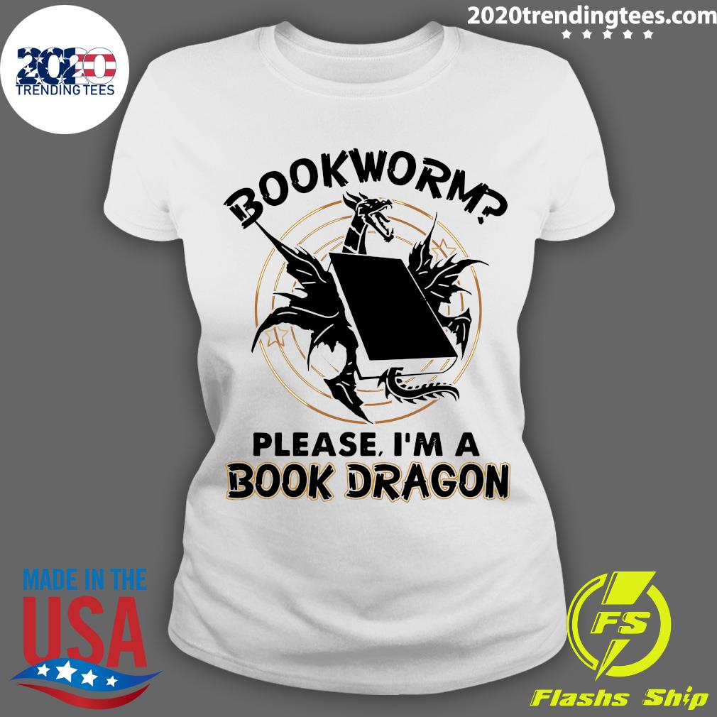 Bookworm Please I'm A Book Dragon - Adult & Kids T-Shirts, Sweatshirts & Hoodies apparel design preview 3