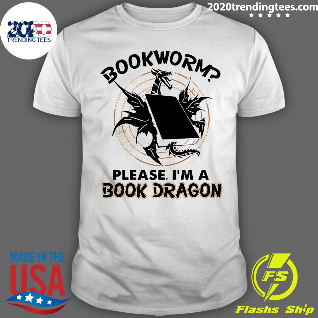 Bookworm Please I'm A Book Dragon - Adult & Kids T-Shirts, Sweatshirts & Hoodies apparel design preview 1