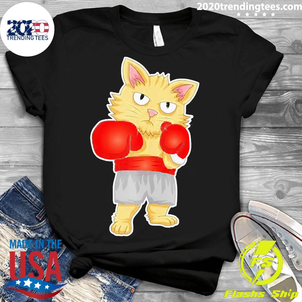 Boxing Cat - Adult & Kids T-Shirts, Sweatshirts & Hoodies apparel design preview 3