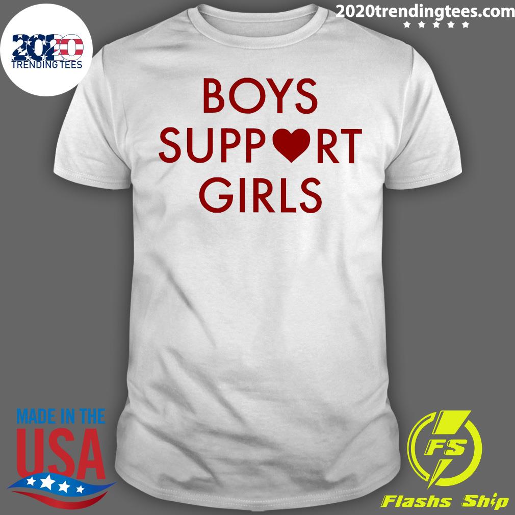 Boys Support Girls - Adult & Kids T-Shirts, Sweatshirts & Hoodies apparel design preview 1