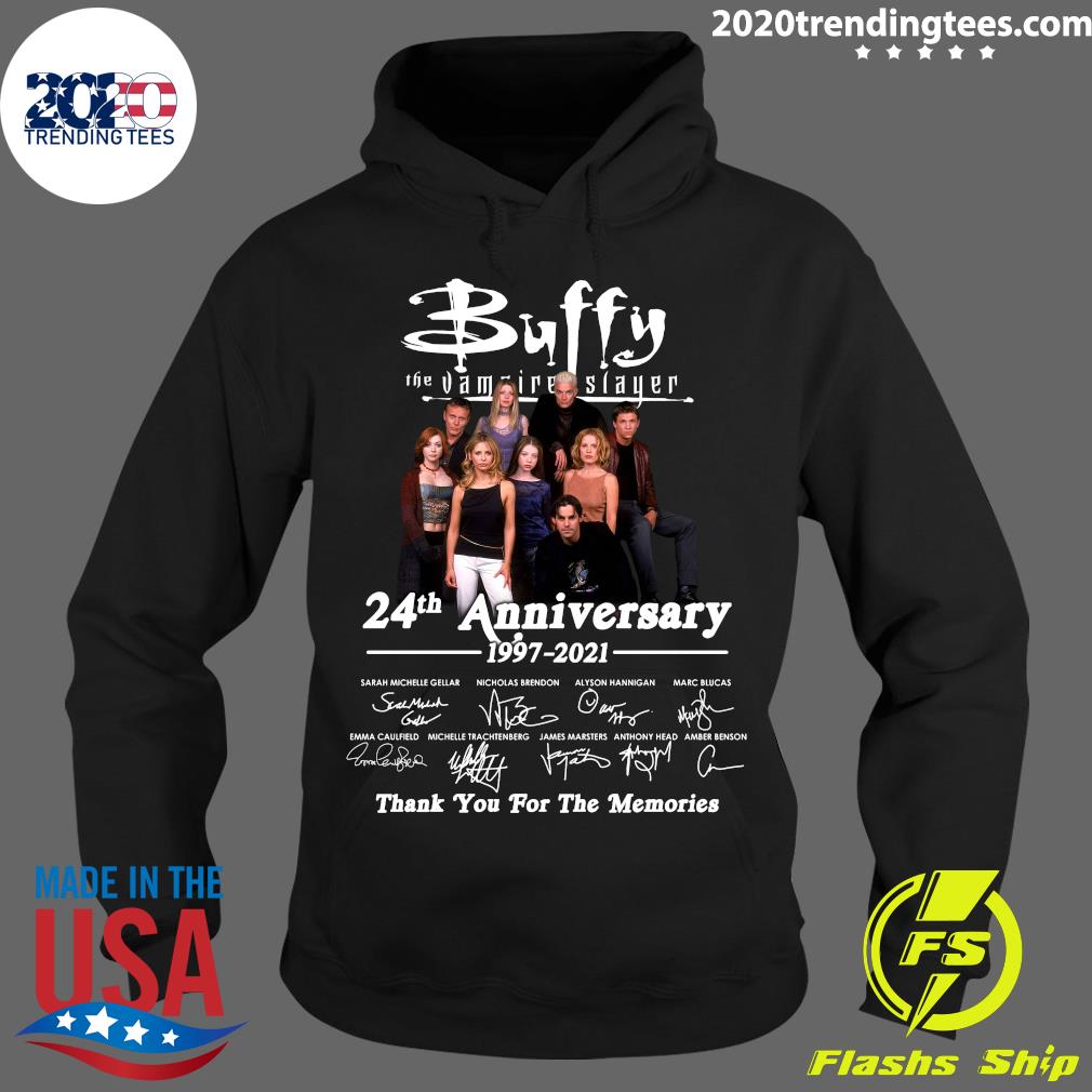 Buffy The Vampire Slayer 24th Anniversary 1997-2021 - Adult & Kids T-Shirts, Sweatshirts & Hoodies apparel design preview 2
