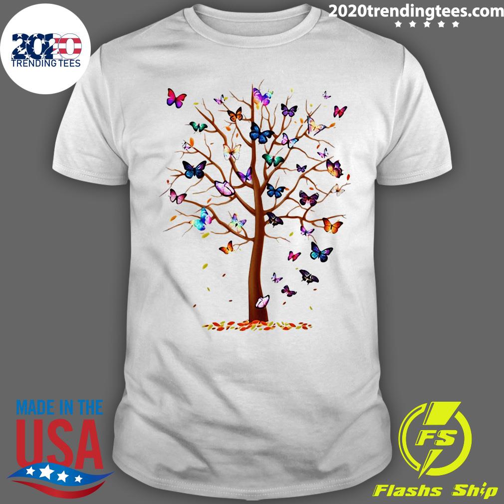 Butterfly Tree Beautiful - Adult & Kids T-Shirts, Sweatshirts & Hoodies apparel design preview 1