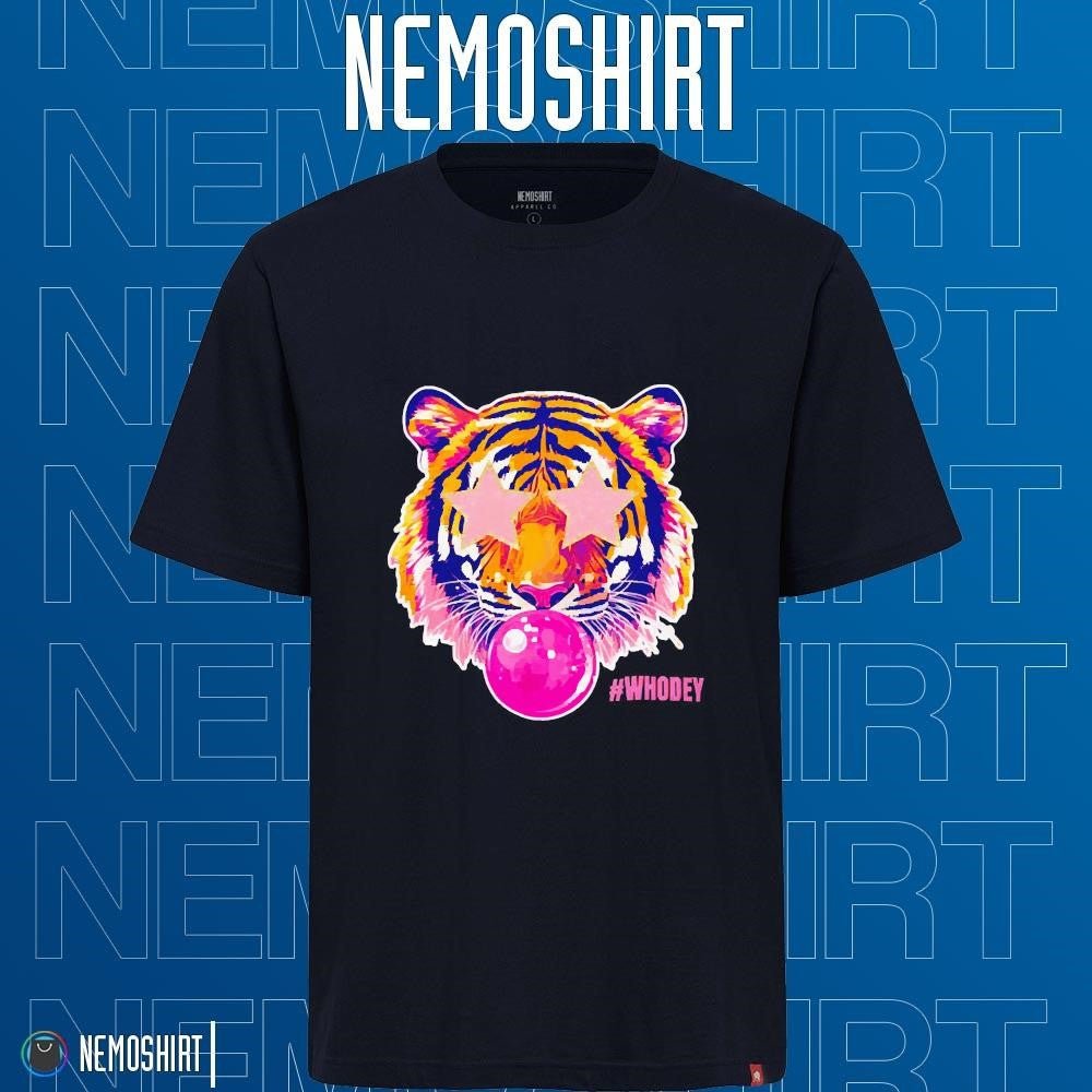 Star eye bubble blowing tiger - Adult & Kids T-Shirts, Sweatshirts & Hoodies apparel design preview 1