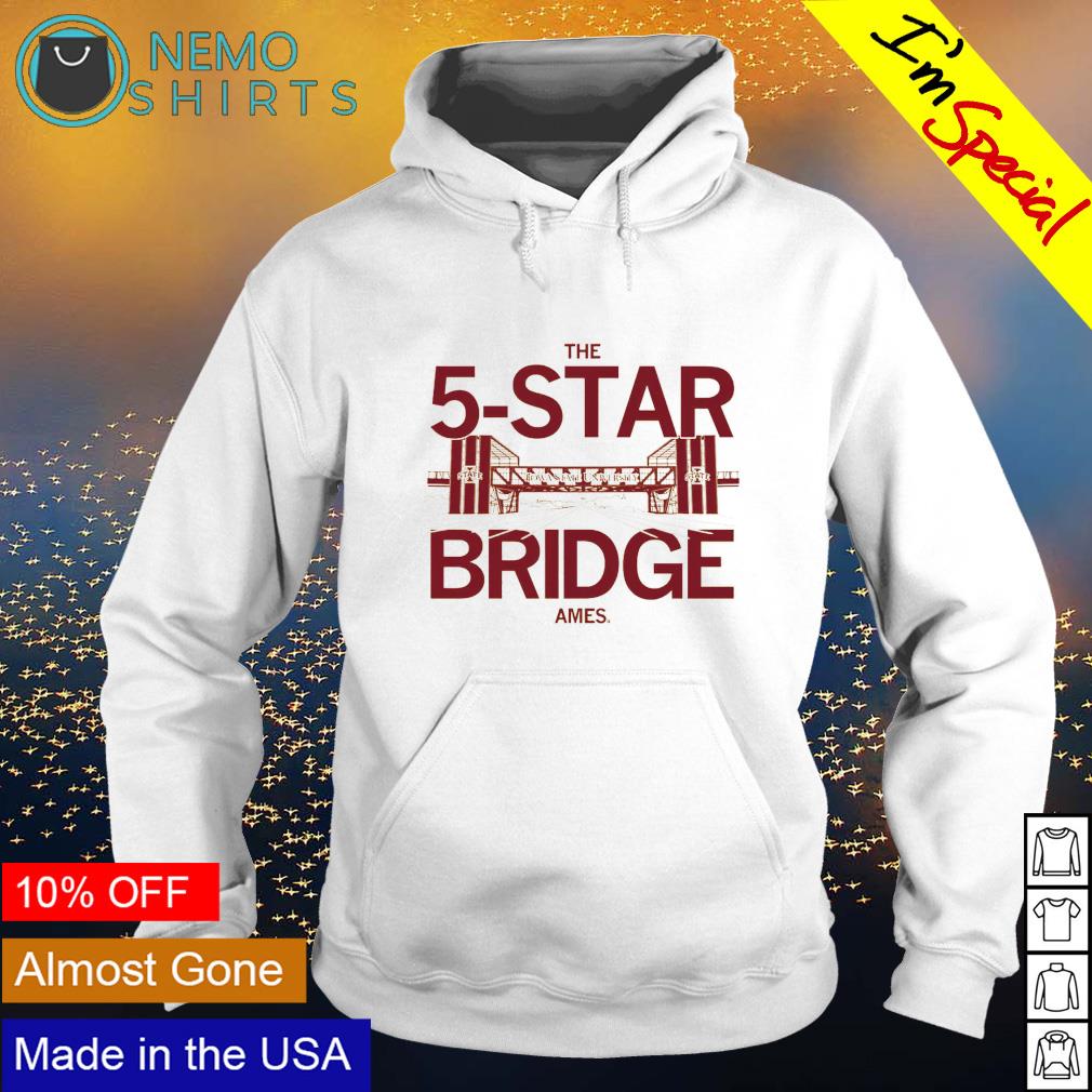 Iowa State University the 5-star bridge - Adult & Kids T-Shirts, Sweatshirts & Hoodies apparel design preview 2