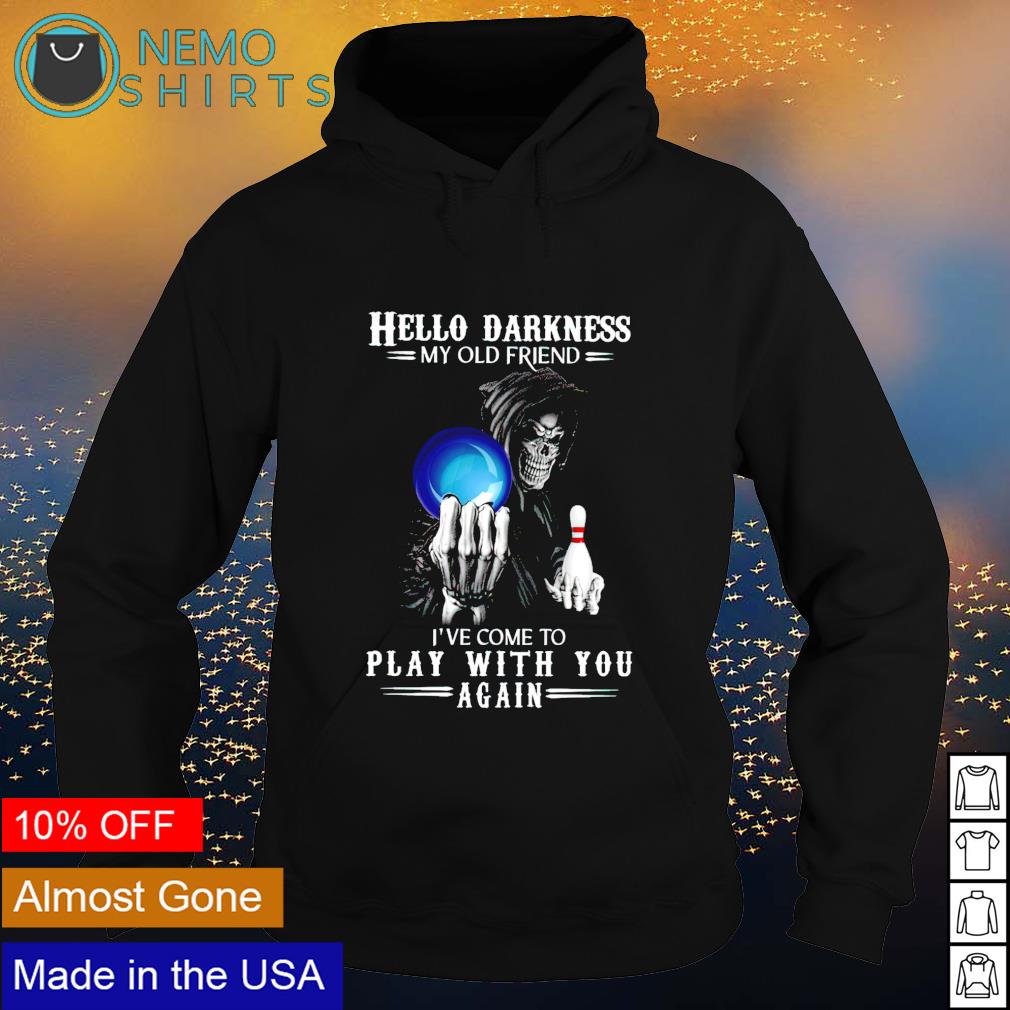 Devil bowling hello darkness my old friend I've come - Adult & Kids T-Shirts, Sweatshirts & Hoodies apparel design preview 2