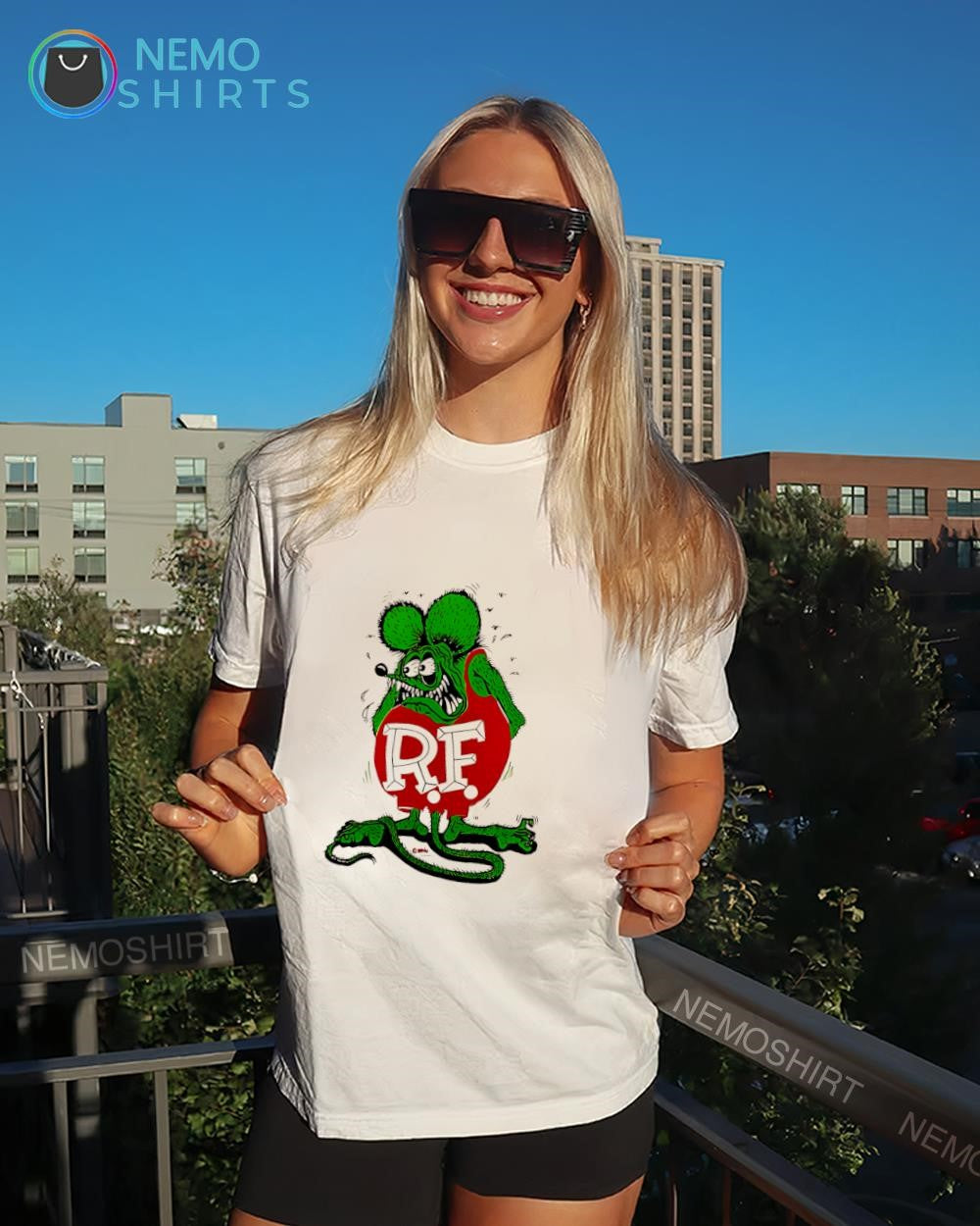R.F. Rat Fink rod monster the iconic - Adult & Kids T-Shirts, Sweatshirts & Hoodies apparel design preview 4