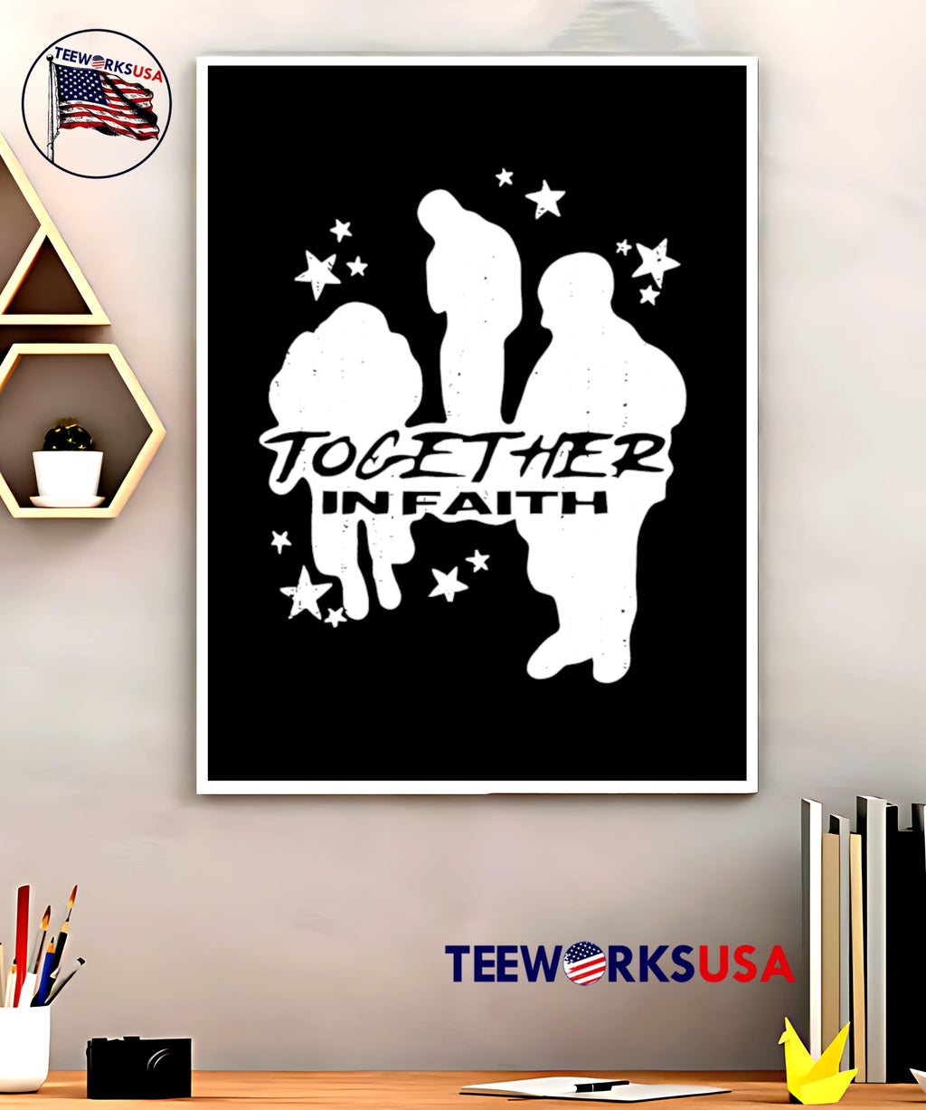 Together In Faith graphic retro - Adult & Kids T-Shirts, Sweatshirts & Hoodies apparel design preview 5