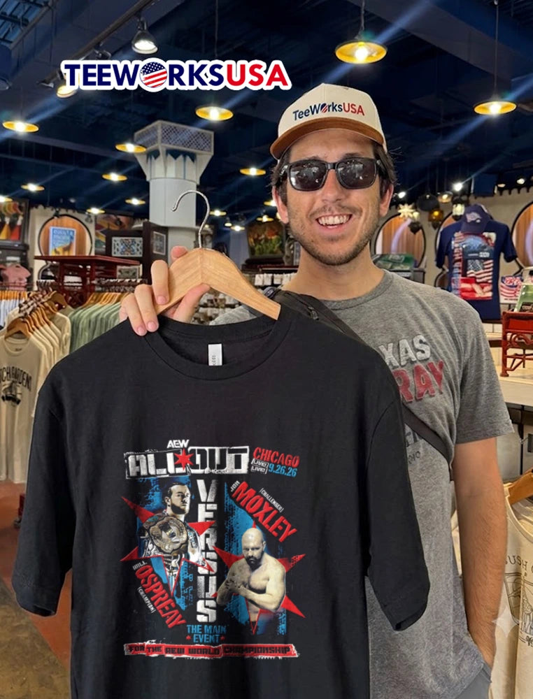 AEW Jon Moxley Will Ospreay The Main Event two - Adult & Kids T-Shirts, Sweatshirts & Hoodies apparel design preview 2