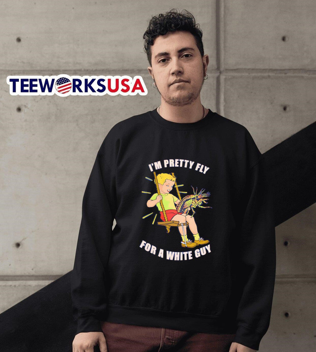 I'm pretty fly for a white guy - Adult & Kids T-Shirts, Sweatshirts & Hoodies apparel design preview 6