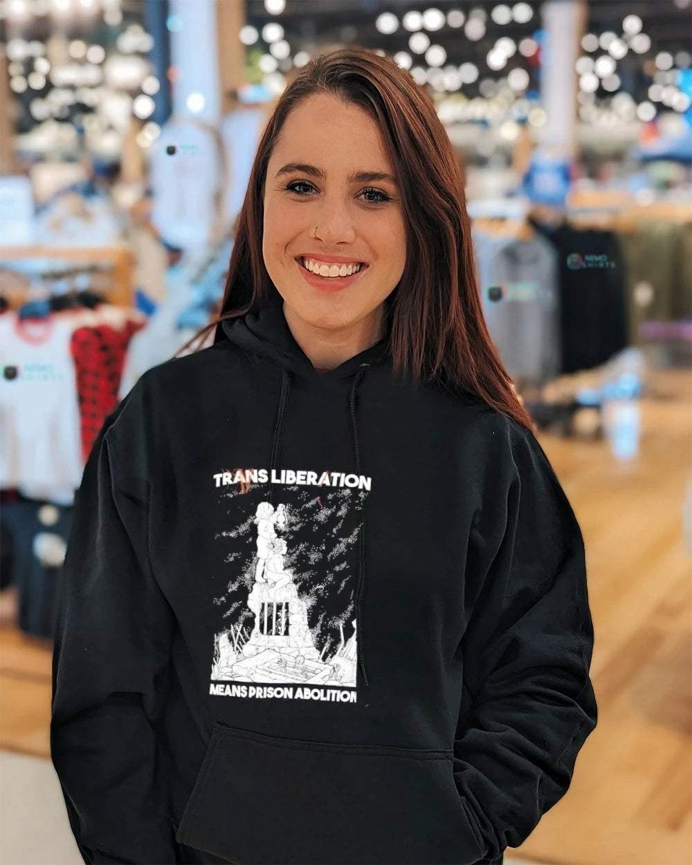 Trans Liberation Means Prison Abolition - Adult & Kids T-Shirts, Sweatshirts & Hoodies apparel design preview 5