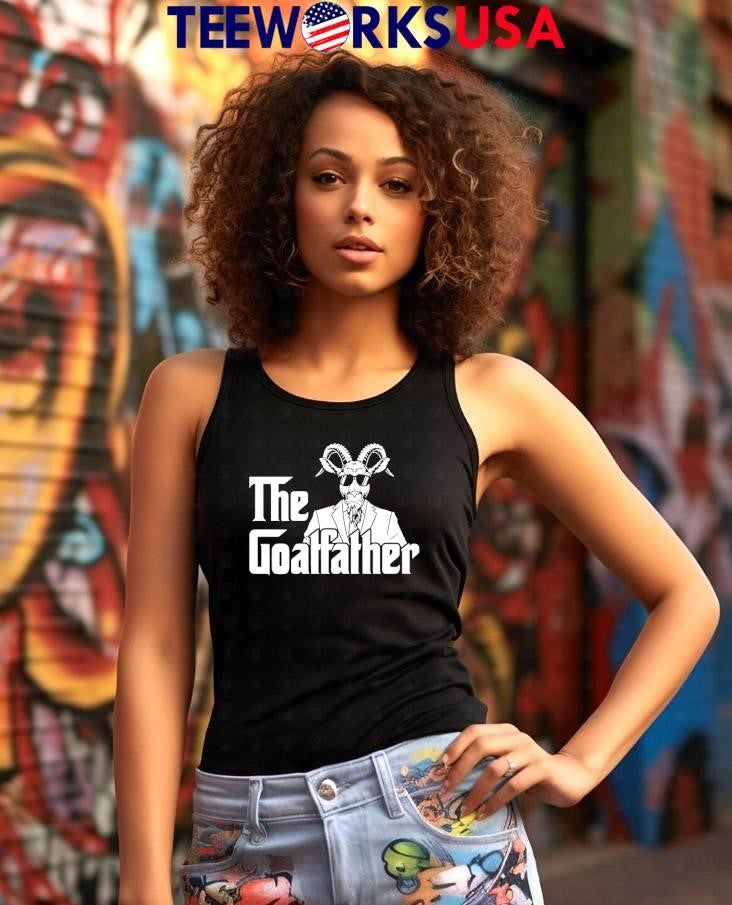 The Goatfather Goat - Adult & Kids T-Shirts, Sweatshirts & Hoodies apparel design preview 7