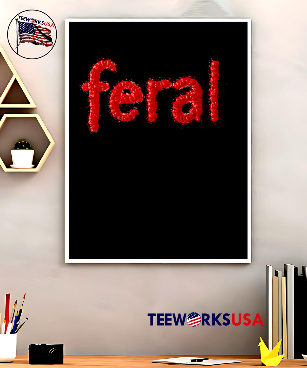 Feral For The Summer - Adult & Kids T-Shirts, Sweatshirts & Hoodies apparel design preview 5