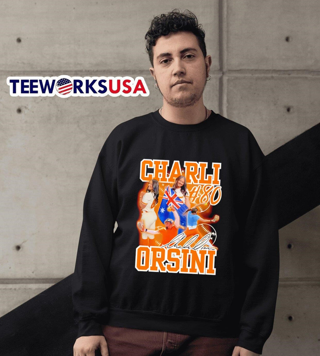 Charli Orsini Tennessee Softball graphic - Adult & Kids T-Shirts, Sweatshirts & Hoodies apparel design preview 6