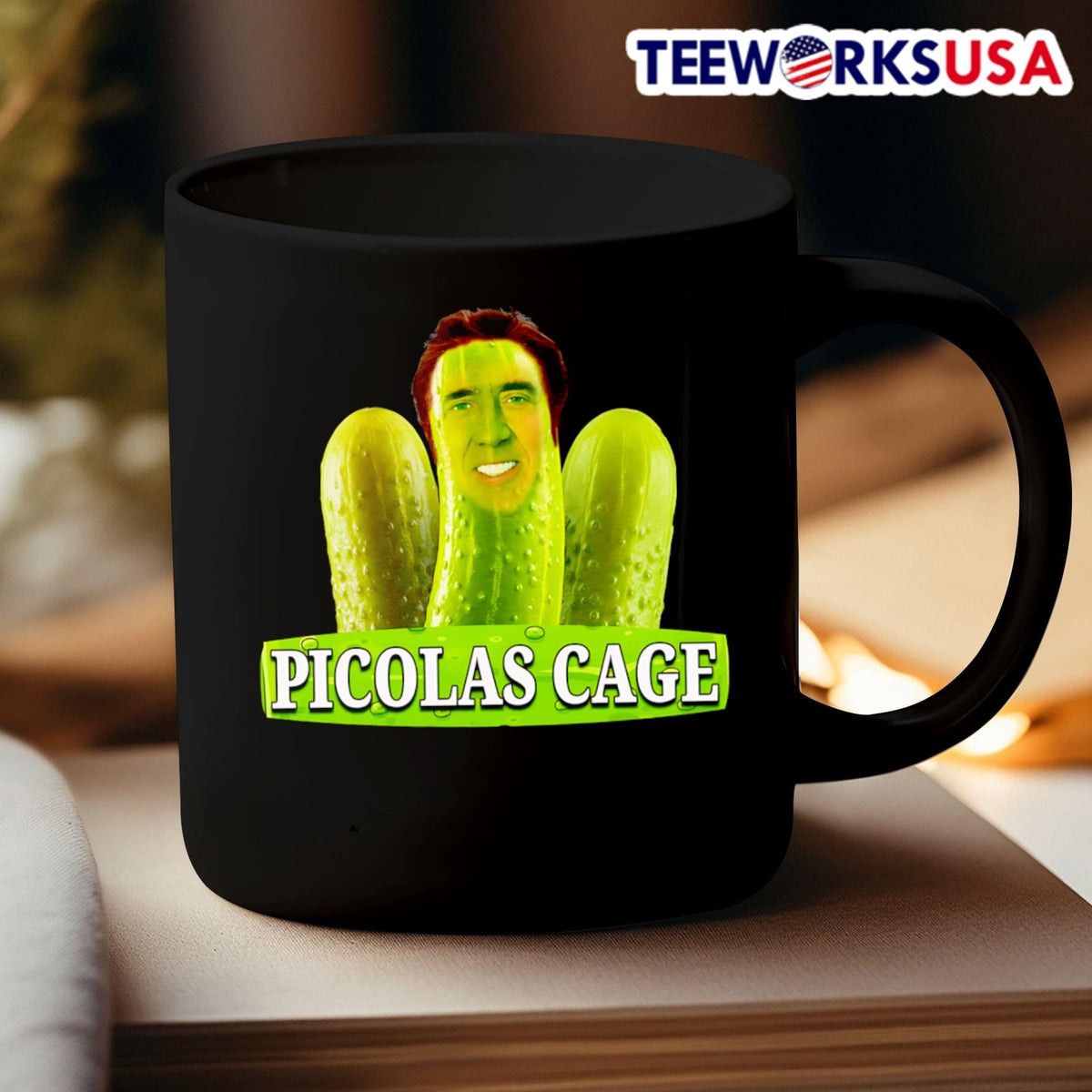 Picolas Cage pickle - Adult & Kids T-Shirts, Sweatshirts & Hoodies apparel design preview 3