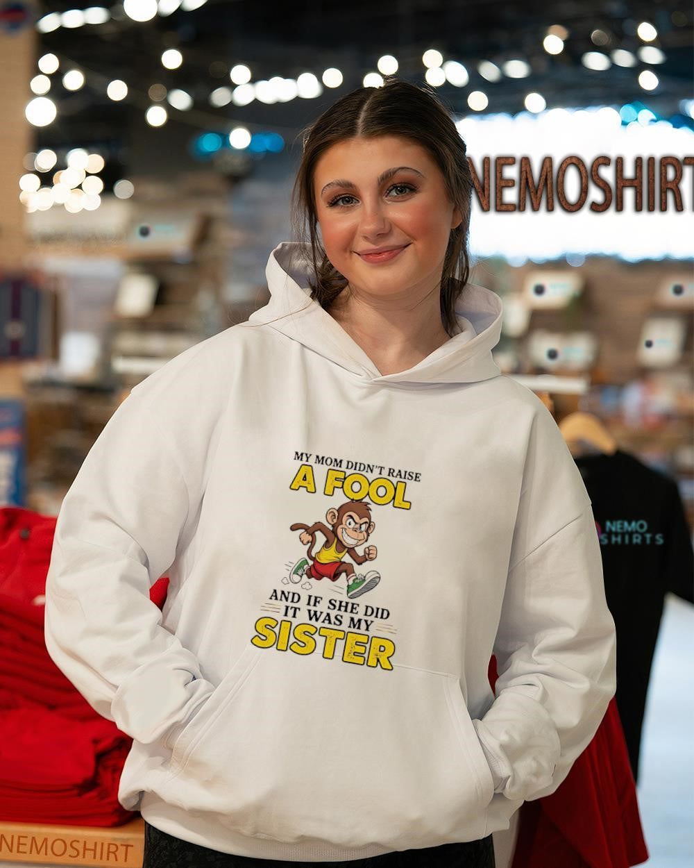 My Mom Didn't Raise a Fool and If She Did It Was - Adult & Kids T-Shirts, Sweatshirts & Hoodies apparel design preview 3