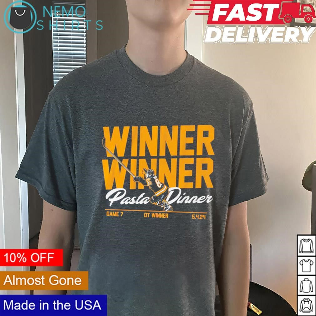 Winner pasta dinner David Pastrnak Boston Bruins - Adult & Kids T-Shirts, Sweatshirts & Hoodies apparel design preview 3