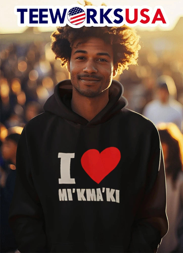 I Love Mi'kma'ki - Adult & Kids T-Shirts, Sweatshirts & Hoodies apparel design preview 3