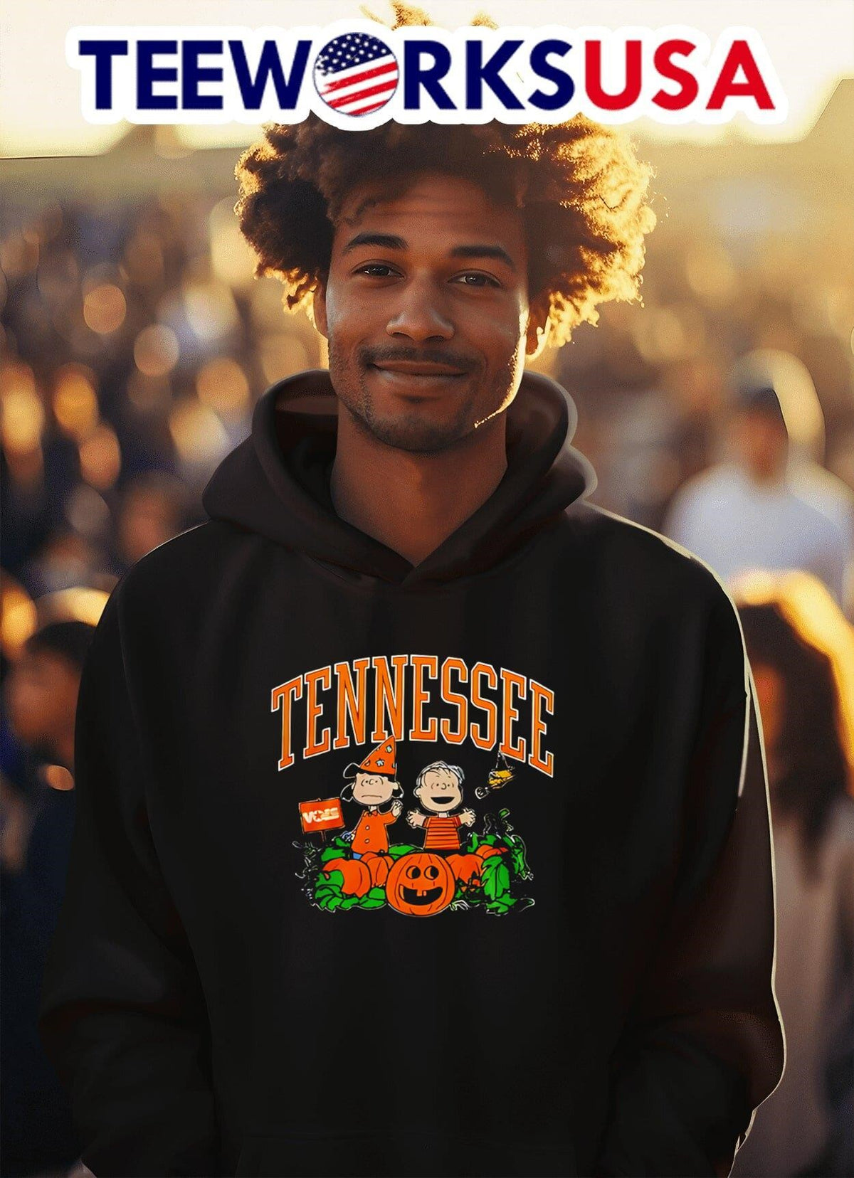 Tennessee Volunteers Snoopy 2025 Halloween - Adult & Kids T-Shirts, Sweatshirts & Hoodies apparel design preview 2