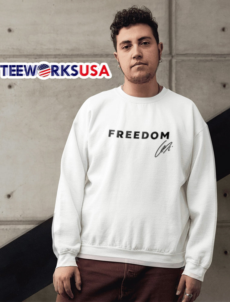 Freedom Leni Black Bold Capital Text Cursive - Adult & Kids T-Shirts, Sweatshirts & Hoodies apparel design preview 6