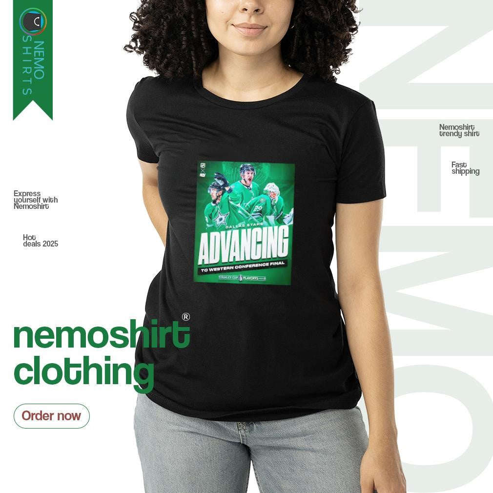 Dallas Stars advancing to western conference final - Adult & Kids T-Shirts, Sweatshirts & Hoodies apparel design preview 3