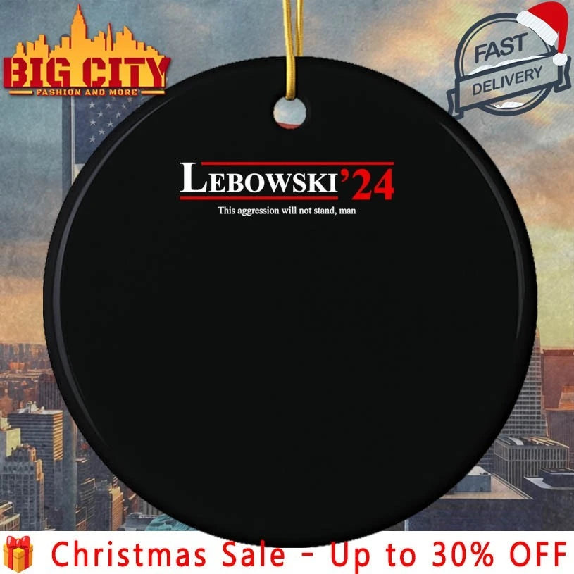 Lebowski '24 This Aggression Will Not Stand Man - Adult & Kids T-Shirts, Sweatshirts & Hoodies apparel design preview 3